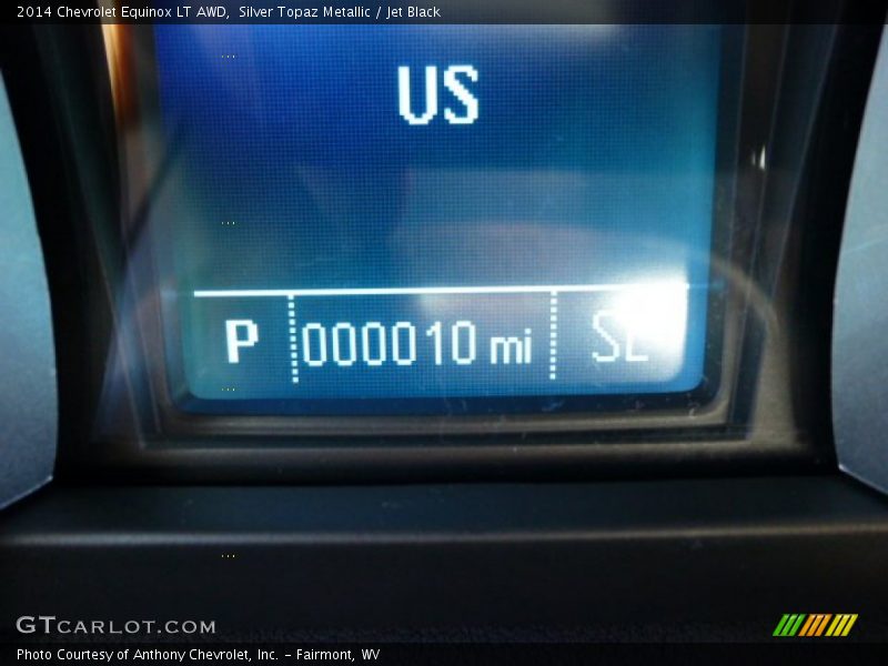 Silver Topaz Metallic / Jet Black 2014 Chevrolet Equinox LT AWD