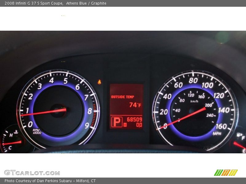 Athens Blue / Graphite 2008 Infiniti G 37 S Sport Coupe