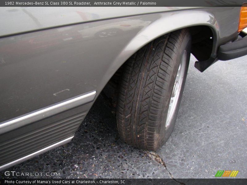 Anthracite Grey Metallic / Palomino 1982 Mercedes-Benz SL Class 380 SL Roadster