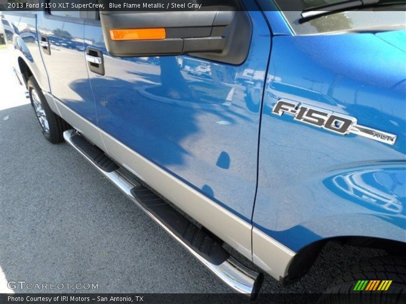 Blue Flame Metallic / Steel Gray 2013 Ford F150 XLT SuperCrew