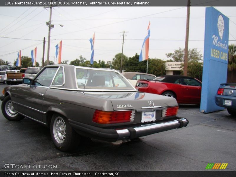 Anthracite Grey Metallic / Palomino 1982 Mercedes-Benz SL Class 380 SL Roadster