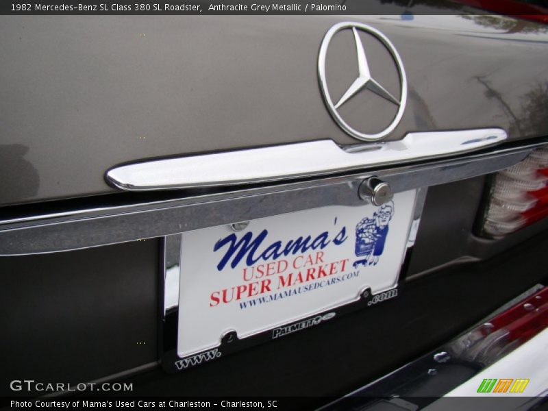 Anthracite Grey Metallic / Palomino 1982 Mercedes-Benz SL Class 380 SL Roadster