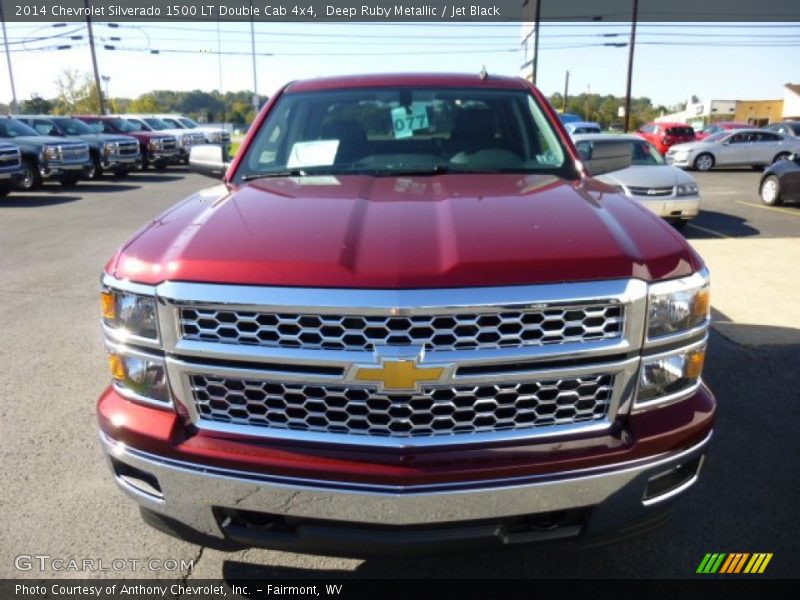 Deep Ruby Metallic / Jet Black 2014 Chevrolet Silverado 1500 LT Double Cab 4x4