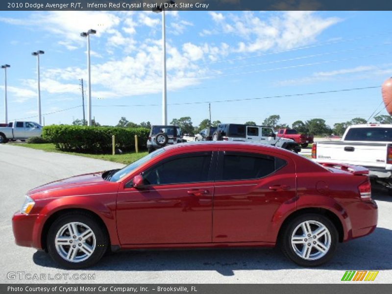 Inferno Red Crystal Pearl / Dark Slate Gray 2010 Dodge Avenger R/T