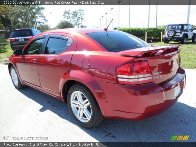 Inferno Red Crystal Pearl / Dark Slate Gray 2010 Dodge Avenger R/T