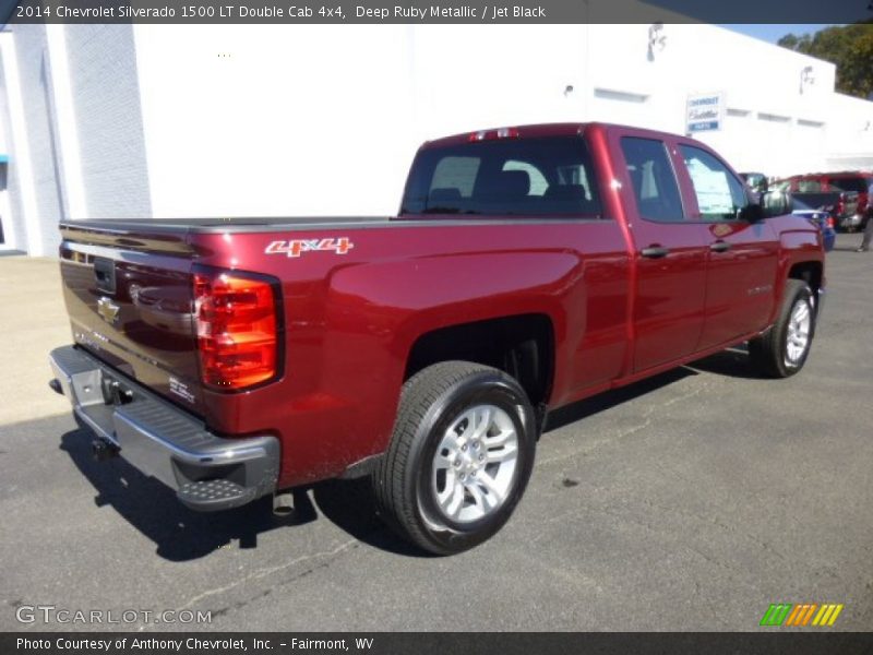 Deep Ruby Metallic / Jet Black 2014 Chevrolet Silverado 1500 LT Double Cab 4x4