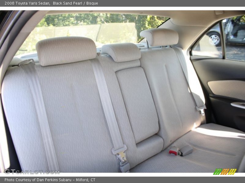 Black Sand Pearl / Bisque 2008 Toyota Yaris Sedan