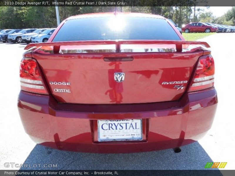 Inferno Red Crystal Pearl / Dark Slate Gray 2010 Dodge Avenger R/T
