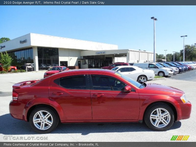 Inferno Red Crystal Pearl / Dark Slate Gray 2010 Dodge Avenger R/T