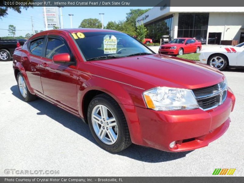 Inferno Red Crystal Pearl / Dark Slate Gray 2010 Dodge Avenger R/T