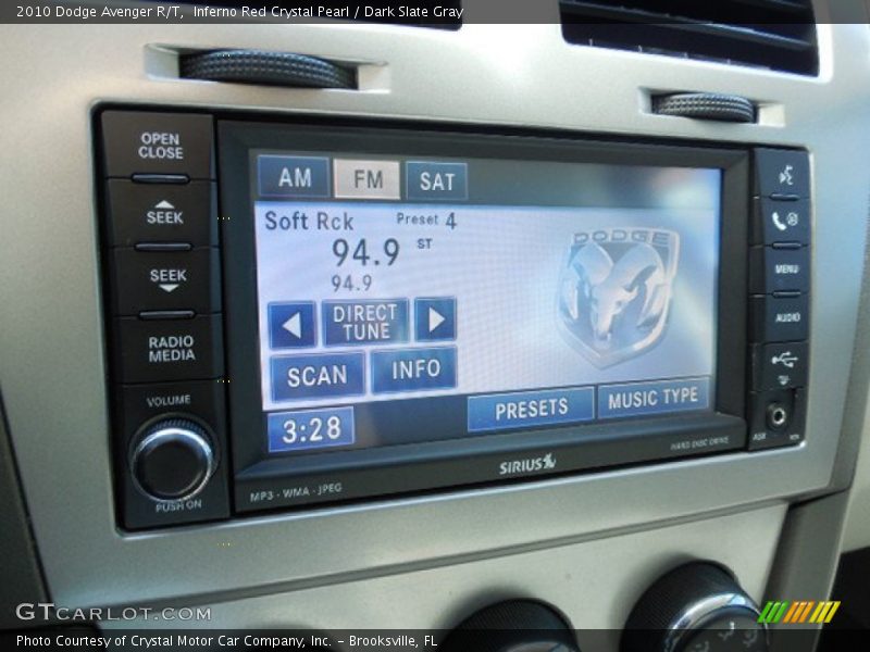 Inferno Red Crystal Pearl / Dark Slate Gray 2010 Dodge Avenger R/T