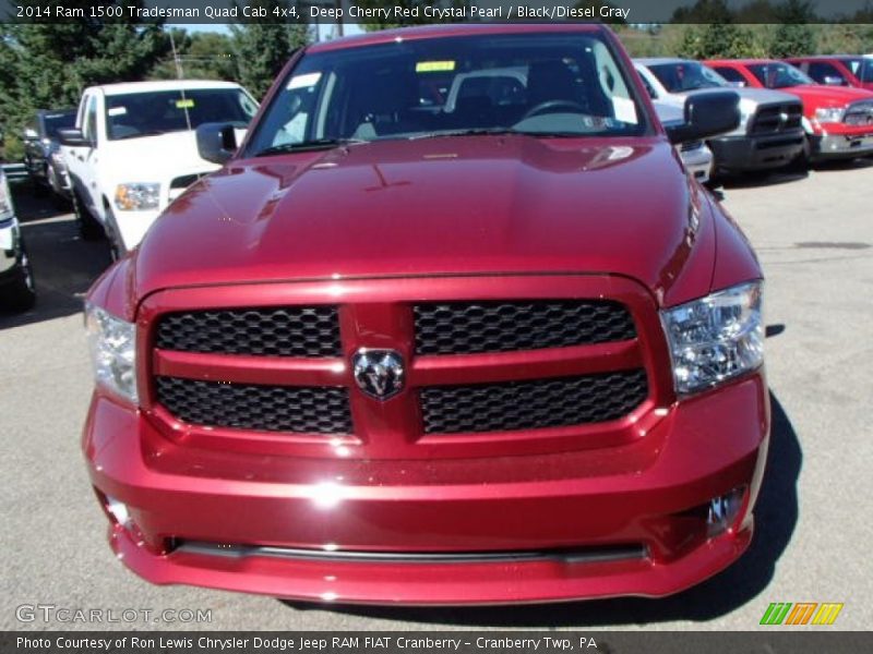 Deep Cherry Red Crystal Pearl / Black/Diesel Gray 2014 Ram 1500 Tradesman Quad Cab 4x4