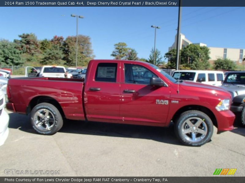 Deep Cherry Red Crystal Pearl / Black/Diesel Gray 2014 Ram 1500 Tradesman Quad Cab 4x4