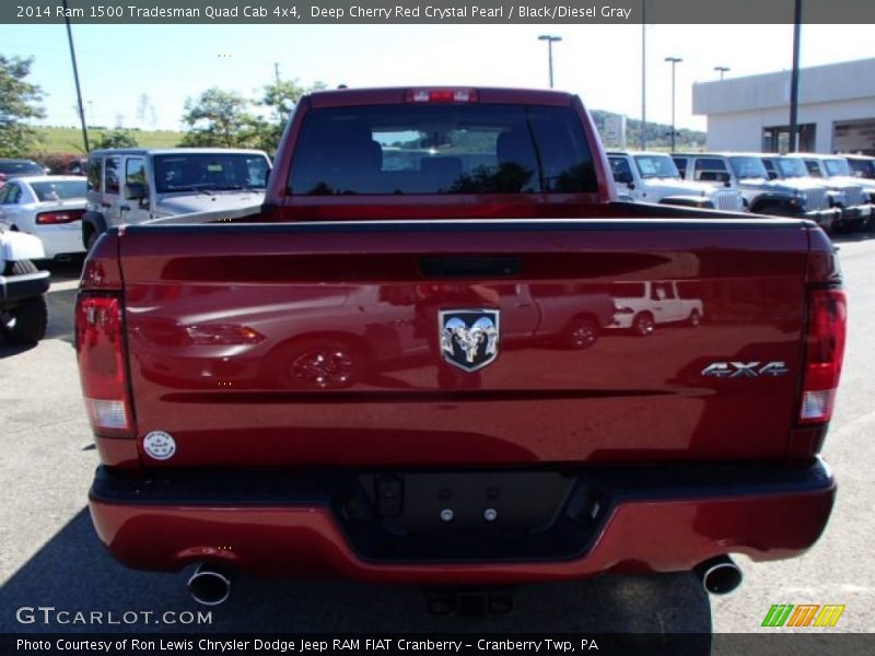 Deep Cherry Red Crystal Pearl / Black/Diesel Gray 2014 Ram 1500 Tradesman Quad Cab 4x4