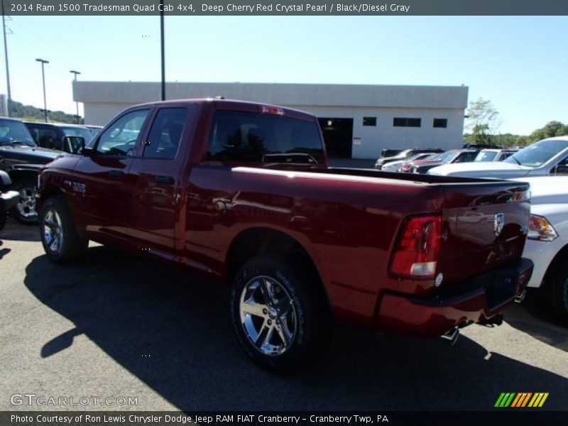 Deep Cherry Red Crystal Pearl / Black/Diesel Gray 2014 Ram 1500 Tradesman Quad Cab 4x4