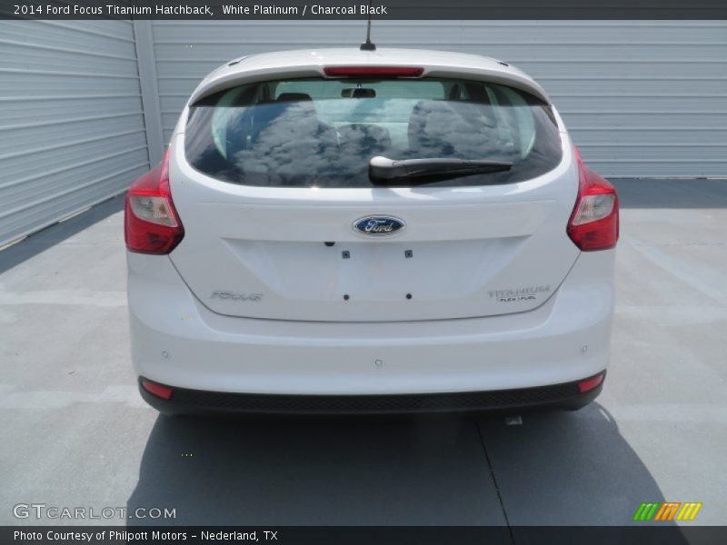 White Platinum / Charcoal Black 2014 Ford Focus Titanium Hatchback