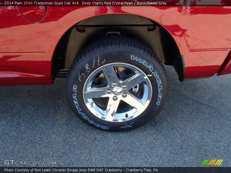 Deep Cherry Red Crystal Pearl / Black/Diesel Gray 2014 Ram 1500 Tradesman Quad Cab 4x4