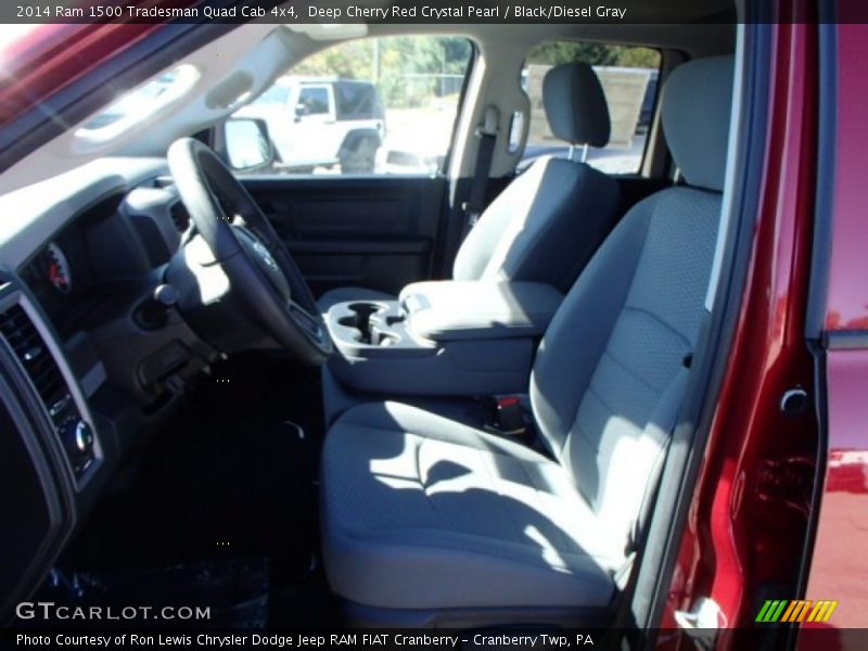 Deep Cherry Red Crystal Pearl / Black/Diesel Gray 2014 Ram 1500 Tradesman Quad Cab 4x4