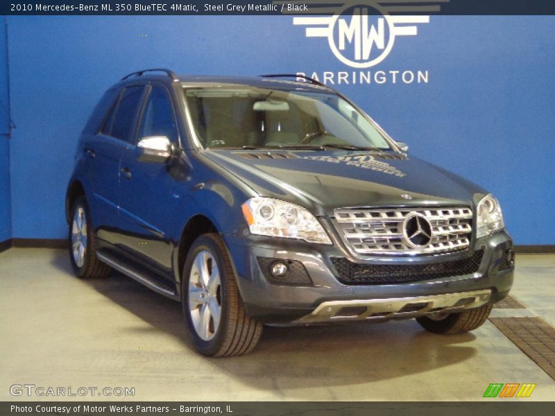 Steel Grey Metallic / Black 2010 Mercedes-Benz ML 350 BlueTEC 4Matic