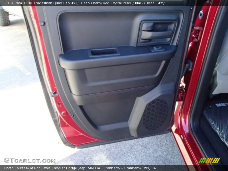 Deep Cherry Red Crystal Pearl / Black/Diesel Gray 2014 Ram 1500 Tradesman Quad Cab 4x4