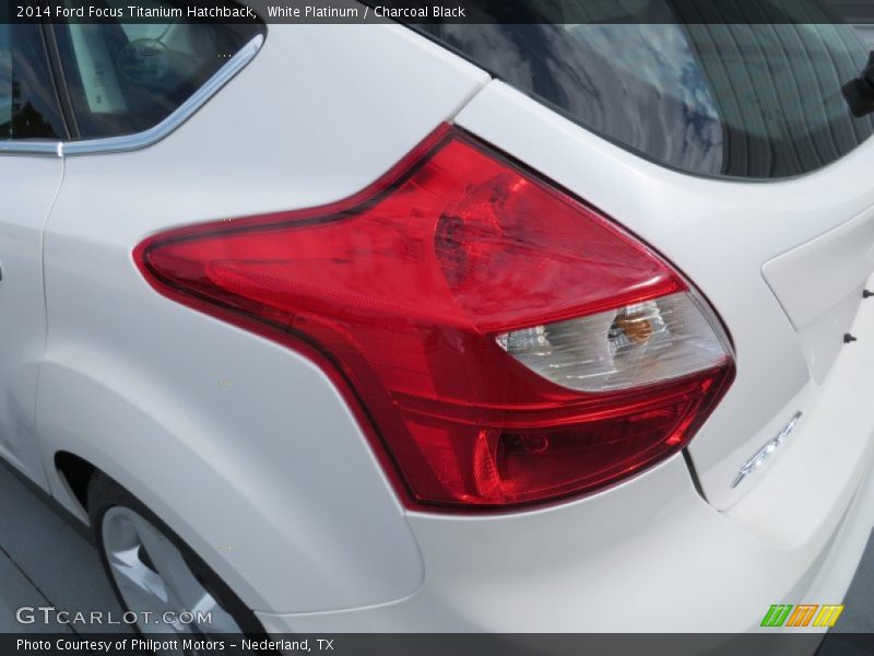 White Platinum / Charcoal Black 2014 Ford Focus Titanium Hatchback