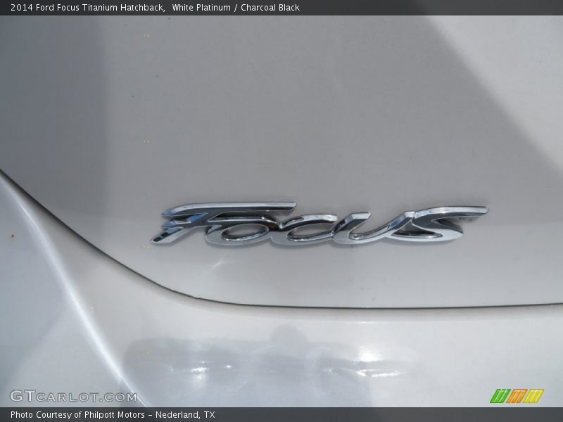 White Platinum / Charcoal Black 2014 Ford Focus Titanium Hatchback