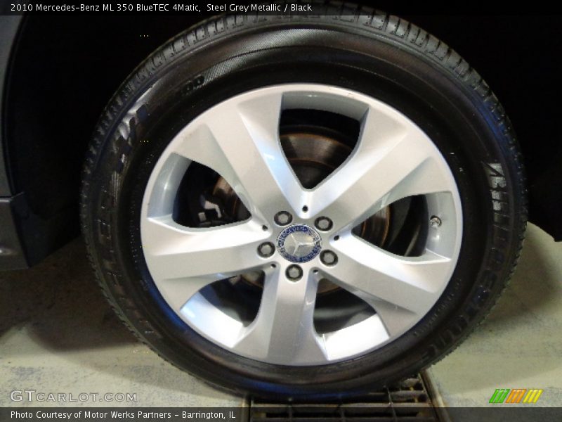 Steel Grey Metallic / Black 2010 Mercedes-Benz ML 350 BlueTEC 4Matic