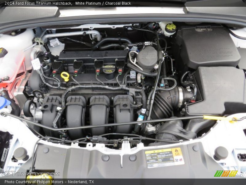 White Platinum / Charcoal Black 2014 Ford Focus Titanium Hatchback