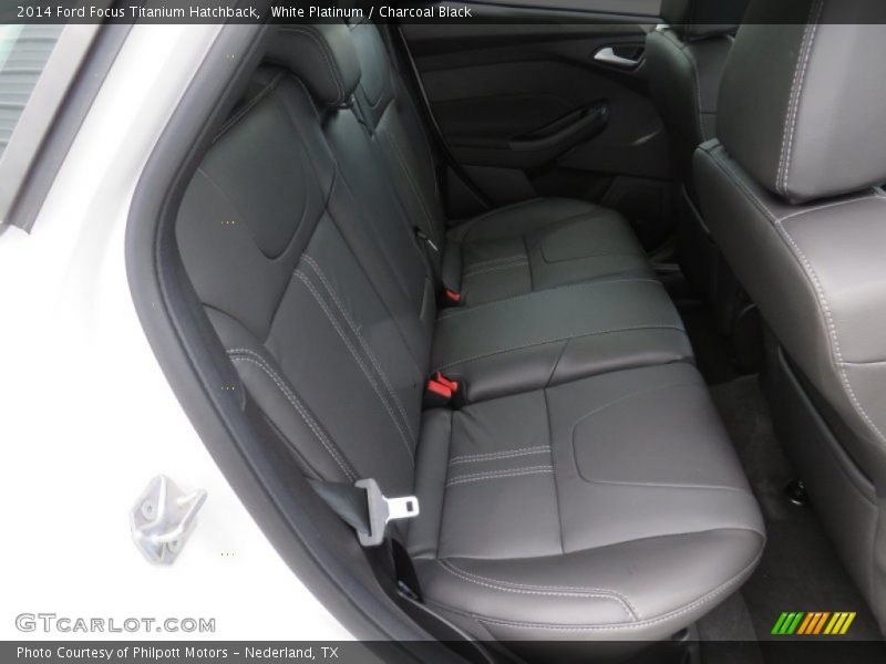 White Platinum / Charcoal Black 2014 Ford Focus Titanium Hatchback