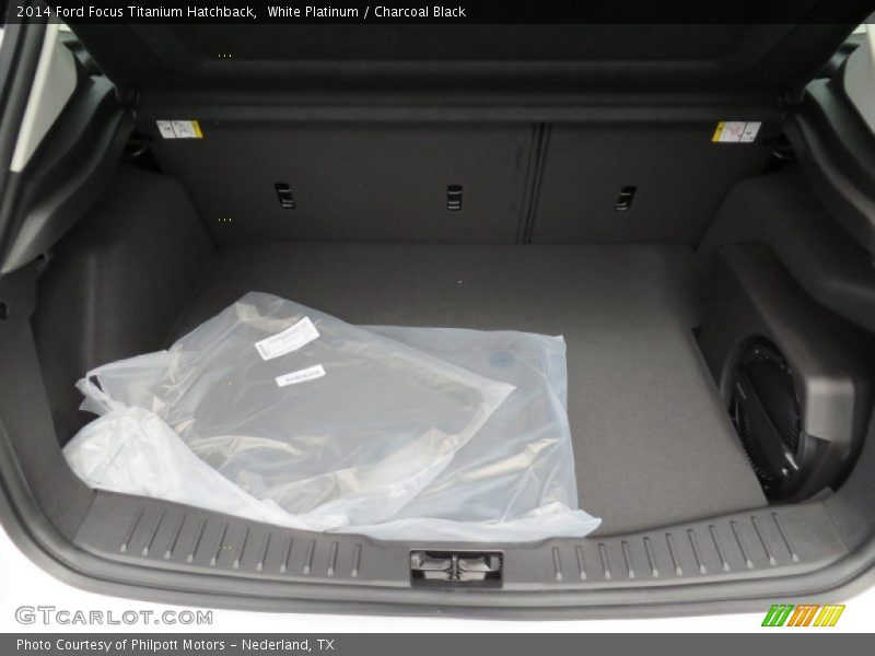 White Platinum / Charcoal Black 2014 Ford Focus Titanium Hatchback