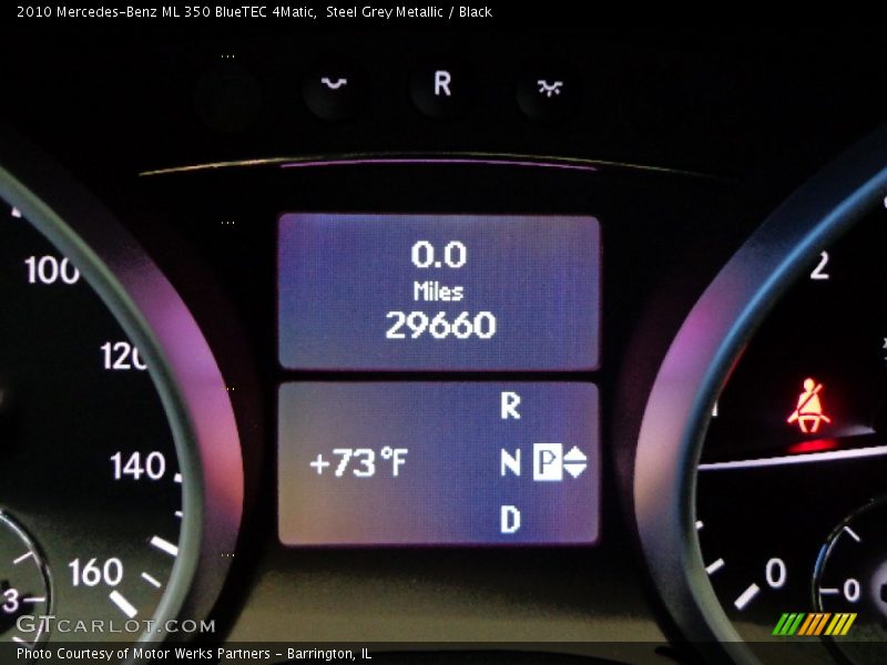 Steel Grey Metallic / Black 2010 Mercedes-Benz ML 350 BlueTEC 4Matic