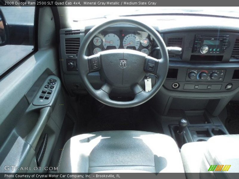 Mineral Gray Metallic / Medium Slate Gray 2008 Dodge Ram 2500 SLT Quad Cab 4x4