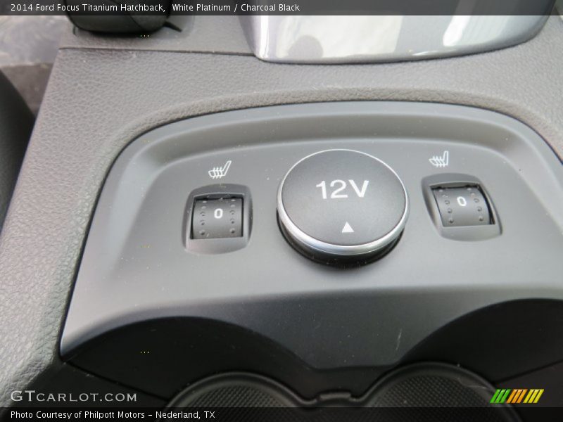 White Platinum / Charcoal Black 2014 Ford Focus Titanium Hatchback