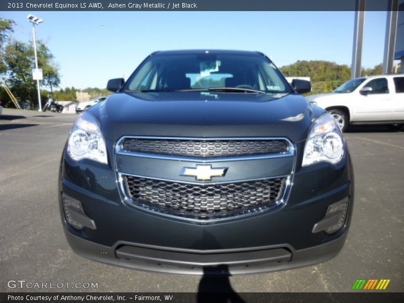 Ashen Gray Metallic / Jet Black 2013 Chevrolet Equinox LS AWD