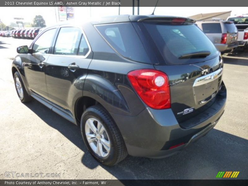Ashen Gray Metallic / Jet Black 2013 Chevrolet Equinox LS AWD