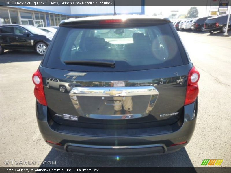 Ashen Gray Metallic / Jet Black 2013 Chevrolet Equinox LS AWD