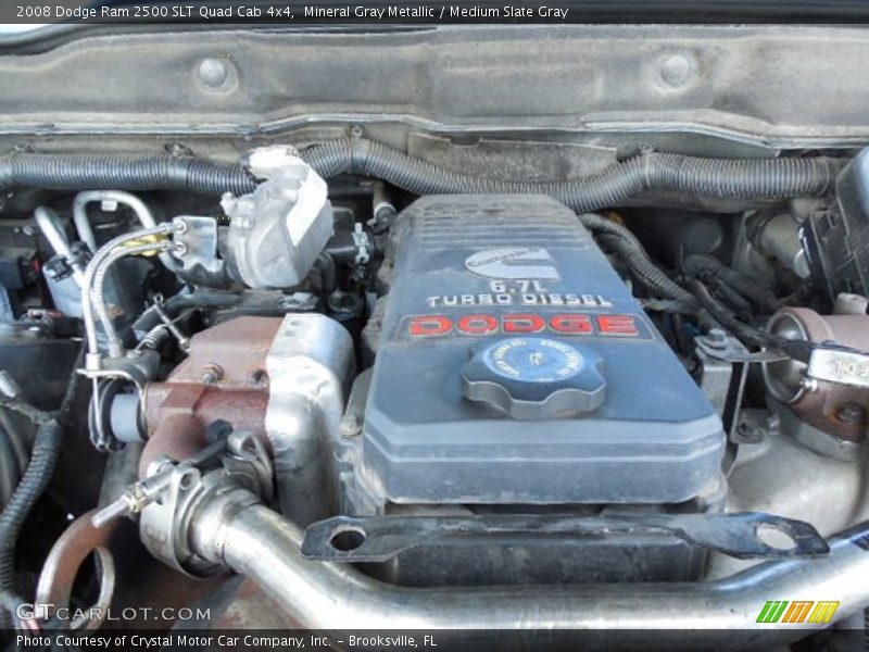 Mineral Gray Metallic / Medium Slate Gray 2008 Dodge Ram 2500 SLT Quad Cab 4x4