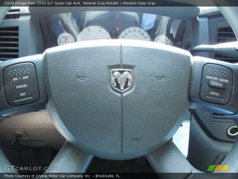 Mineral Gray Metallic / Medium Slate Gray 2008 Dodge Ram 2500 SLT Quad Cab 4x4