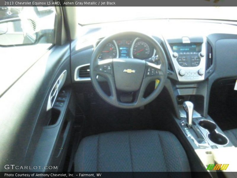 Ashen Gray Metallic / Jet Black 2013 Chevrolet Equinox LS AWD