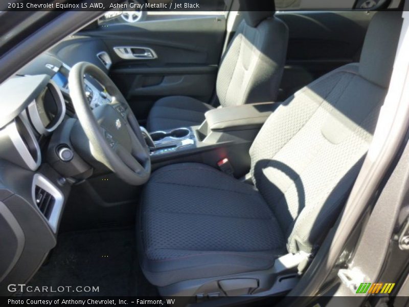 Ashen Gray Metallic / Jet Black 2013 Chevrolet Equinox LS AWD