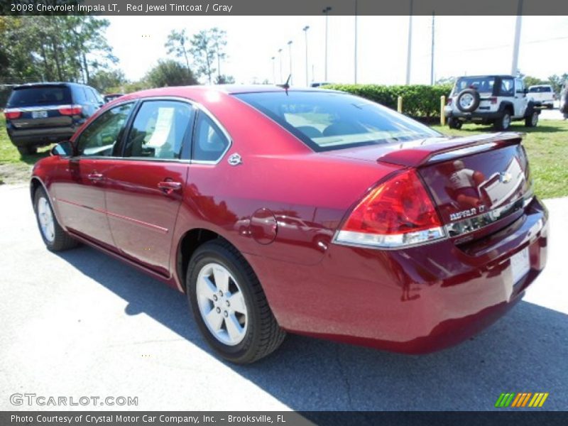 Red Jewel Tintcoat / Gray 2008 Chevrolet Impala LT