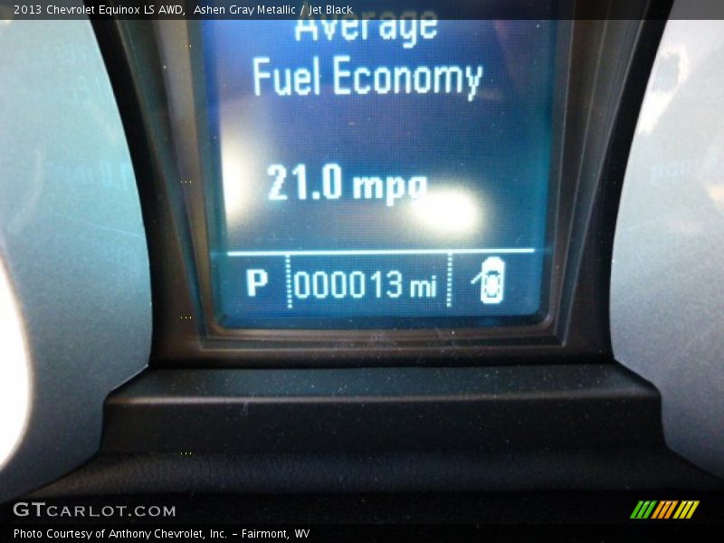 Ashen Gray Metallic / Jet Black 2013 Chevrolet Equinox LS AWD