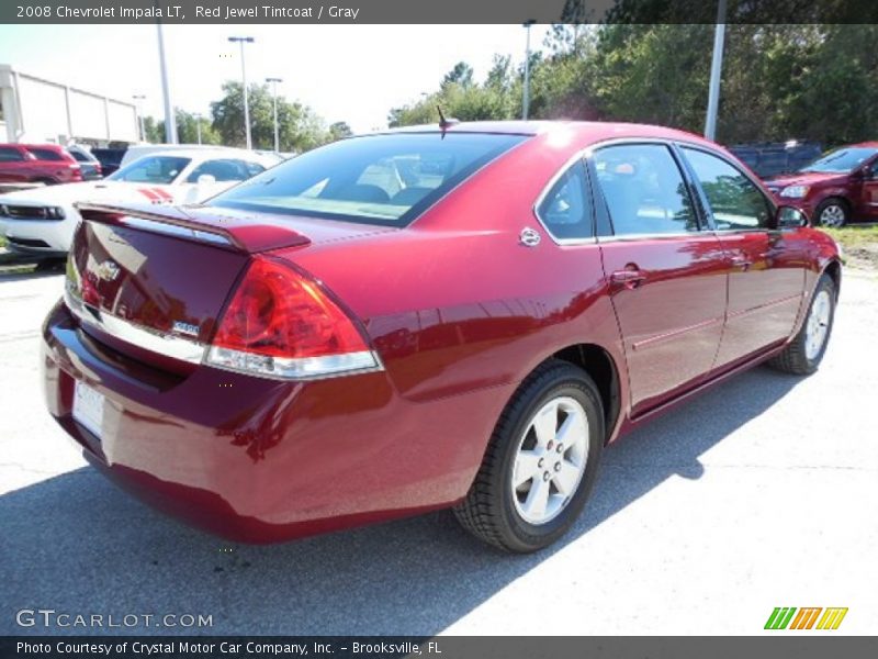 Red Jewel Tintcoat / Gray 2008 Chevrolet Impala LT