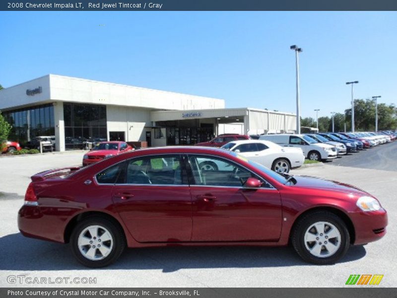 Red Jewel Tintcoat / Gray 2008 Chevrolet Impala LT