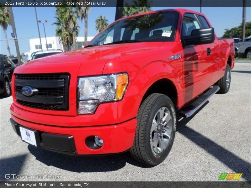 Race Red / Steel Gray 2013 Ford F150 STX SuperCab