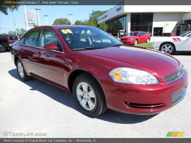 Red Jewel Tintcoat / Gray 2008 Chevrolet Impala LT