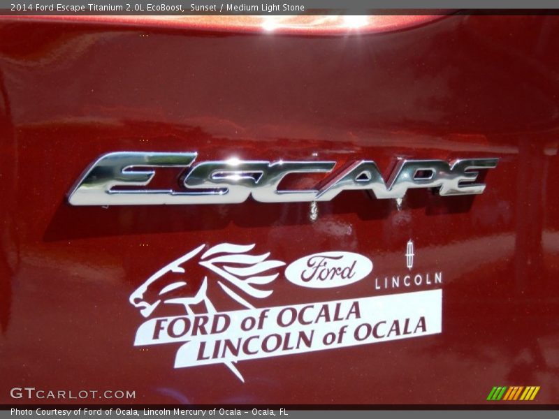 Sunset / Medium Light Stone 2014 Ford Escape Titanium 2.0L EcoBoost