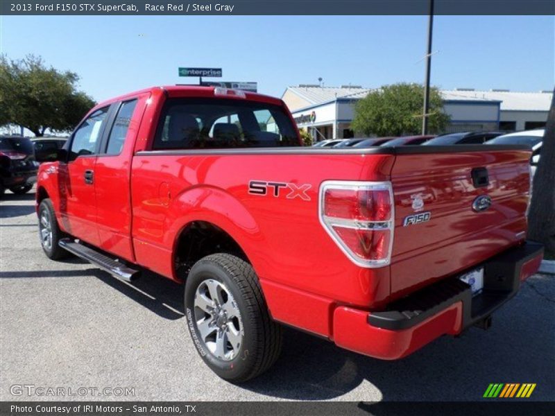 Race Red / Steel Gray 2013 Ford F150 STX SuperCab