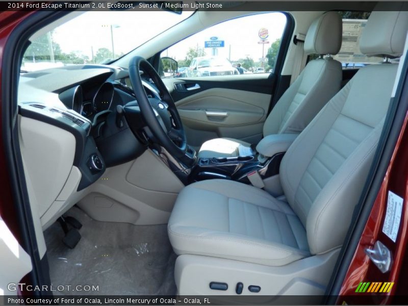 Sunset / Medium Light Stone 2014 Ford Escape Titanium 2.0L EcoBoost