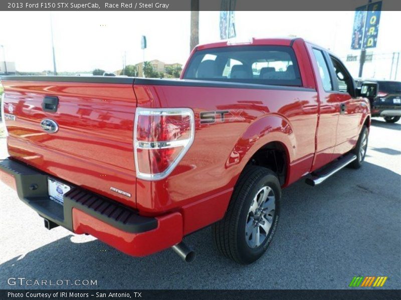 Race Red / Steel Gray 2013 Ford F150 STX SuperCab